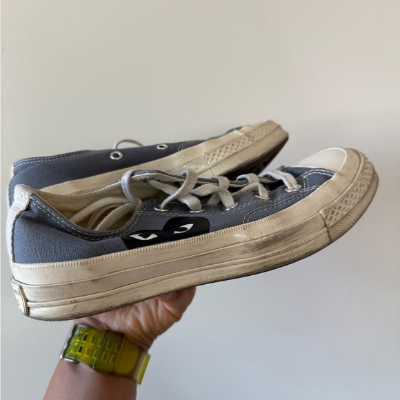 Converse Gray and White Canvas Sneakers - Picture 11 of 12